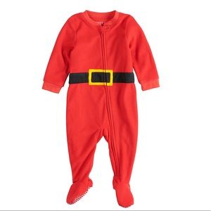 NWT Infant Santa Suit Pajamas